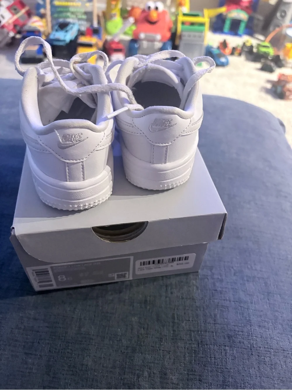 Nike Kids White Low-Top Sneakers with Lace-Up Closure